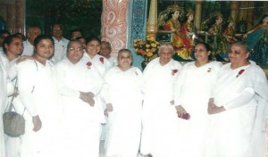 Resp Dadi Prakashmani Ji, Dadi Hridayamohini Ji, Mohini Didi, Munni bahen, & others during Sarnath Building Inauguration 